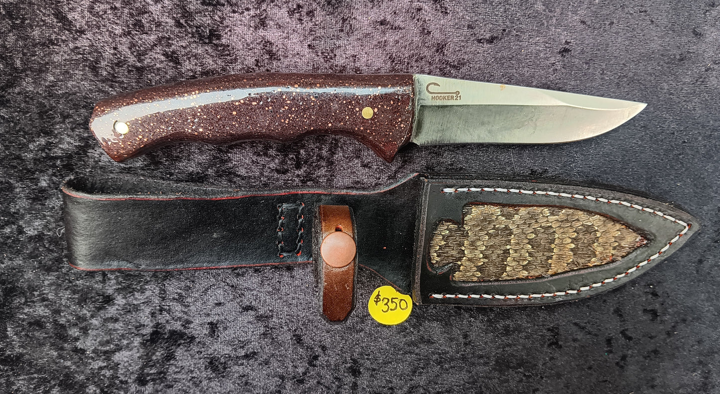 Copper Brick Handle Stainless Steel Knife