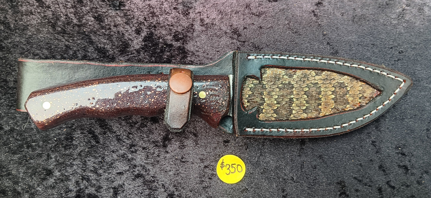 Copper Brick Handle Stainless Steel Knife